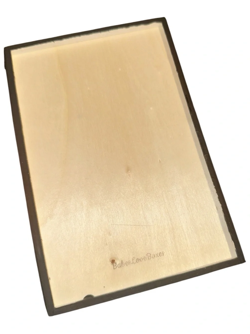 Handcrafted “serving tray” list holder